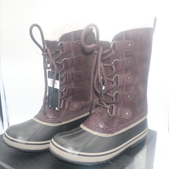 NEW Sorel Joan Of Artic Women's 6 Winter Snow Cold Weather Boots Cinder Brown - Picture 2 of 8